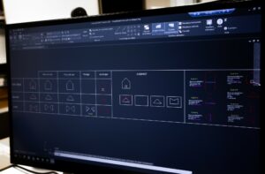 Plan sur ordinateur DXF - phase 1 du prototypage