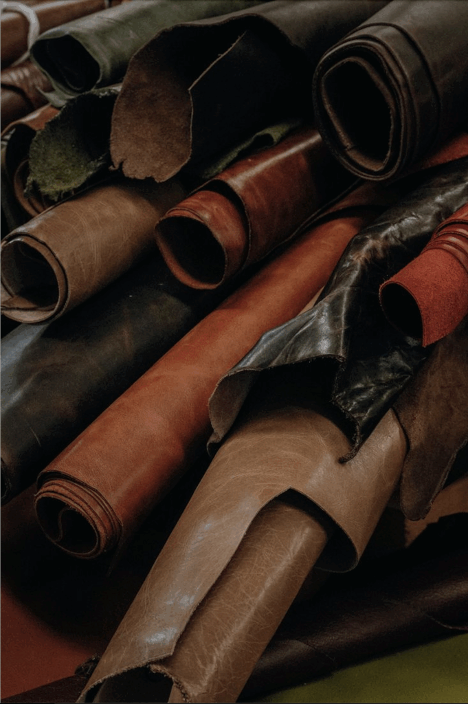 rouleaux de cuir - sourcing matière