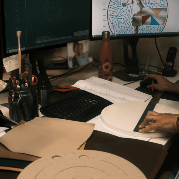 Développement produit objet de décoration en cuir