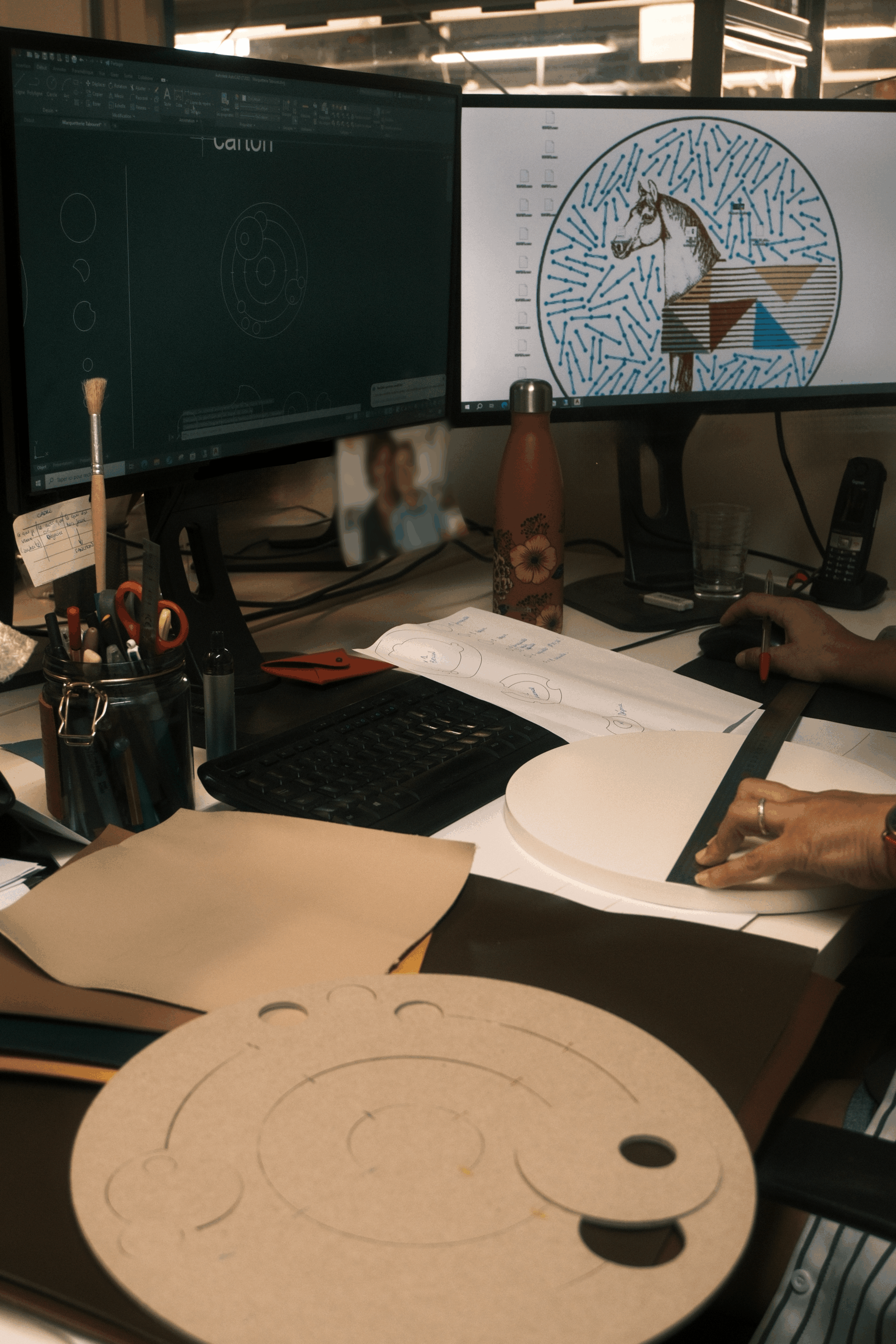 Développement produit objet de décoration en cuir