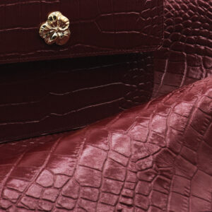 Sac à main en cuir imprimé crocodile et lézard