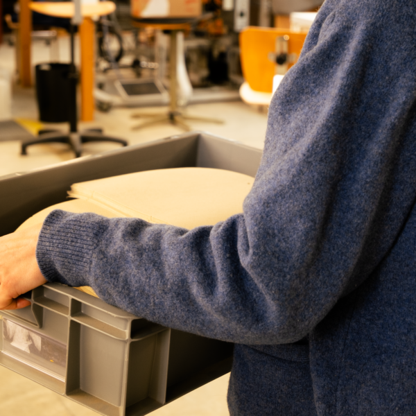 Renfort de matière en maroquinerie